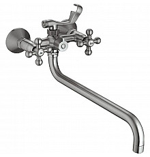 Смеситель для ванны Haiba HB2619-5 универсальный Сатин