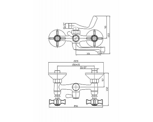 Santeh-Crystal.ru: Смеситель для ванны Haiba HB3024 Хром Купить Смеситель для ванны Haiba HB3024 Хром в магазине сантехники Santeh-Crystal.ru