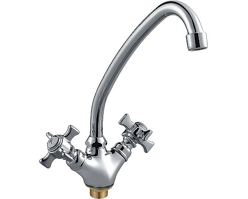 Santeh-Crystal.ru: Смеситель для кухни Haiba HB4924 Хром Купить Смеситель для кухни Haiba HB4924 Хром в магазине сантехники Santeh-Crystal.ru