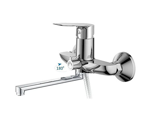 Приобрести Смеситель для ванны Haiba HB60506 универсальный Хром в магазине сантехники Santeh-Crystal.ru