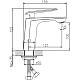 Заказать Смеситель для раковины Haiba HB10548-7 Черный Хром в магазине сантехники Santeh-Crystal.ru