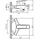 Купить Смеситель для ванны Haiba HB60548-7 Черный Хром в магазине сантехники Santeh-Crystal.ru