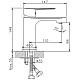 Купить Смеситель для раковины Haiba HB10557-8 Белый Хром в магазине сантехники Santeh-Crystal.ru
