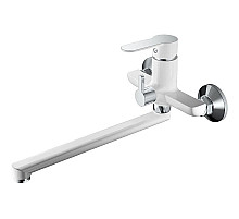 Смеситель для ванны Haiba HB22557-8 универсальный Белый Хром