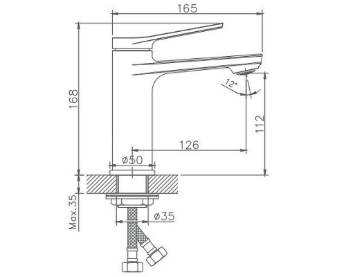 Заказать Смеситель для раковины Haiba HB10572 Хром в магазине сантехники Santeh-Crystal.ru