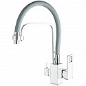 Смеситель для кухни Haiba HB76615 Хром Серый Смеситель для кухни Haiba HB76615 Хром Серый