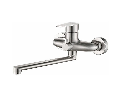 Купить Смеситель для ванны Haiba HB60801-2 универсальный Нержавеющая сталь в магазине сантехники Santeh-Crystal.ru