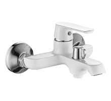 Смеситель для ванны Haiba HB60804 Белый Хром