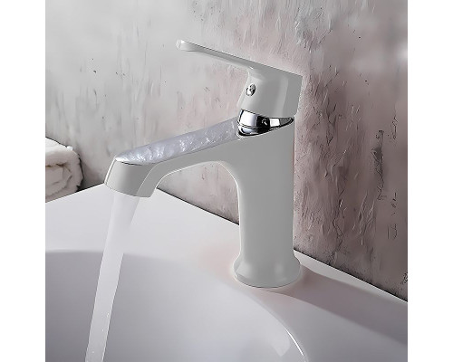 Приобрести Смеситель для раковины Haiba HB10804 Белый в магазине сантехники Santeh-Crystal.ru