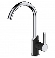 Смеситель для кухни Haiba HB70805-7 Черный Хром