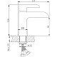 Купить Смеситель для раковины Haiba HB12805-7 с гигиеническим душем Черный матовый Хром в магазине сантехники Santeh-Crystal.ru
