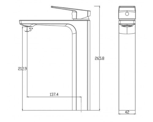 Приобрести Смеситель для раковины Haiba HB11810 Хром в магазине сантехники Santeh-Crystal.ru