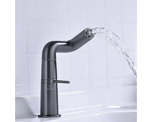 Купить Смеситель для раковины Haiba HB10813-3 Пепельный в магазине сантехники Santeh-Crystal.ru