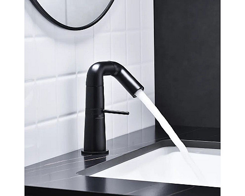 Приобрести Смеситель для раковины Haiba HB10813-7 Черный матовый в магазине сантехники Santeh-Crystal.ru
