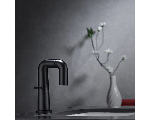 Приобрести Смеситель для раковины Haiba HB10813-7 Черный матовый в магазине сантехники Santeh-Crystal.ru