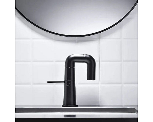 Приобрести Смеситель для раковины Haiba HB10813-7 Черный матовый в магазине сантехники Santeh-Crystal.ru