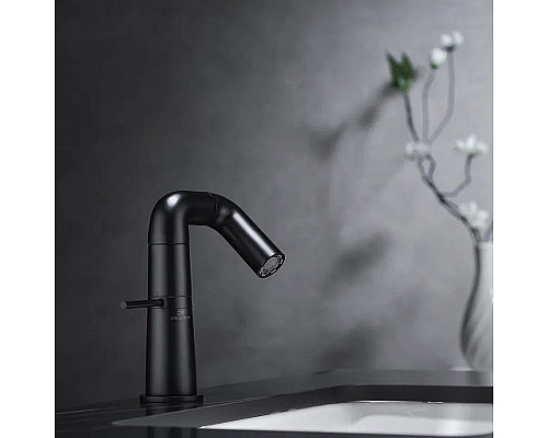 Приобрести Смеситель для раковины Haiba HB10813-7 Черный матовый в магазине сантехники Santeh-Crystal.ru