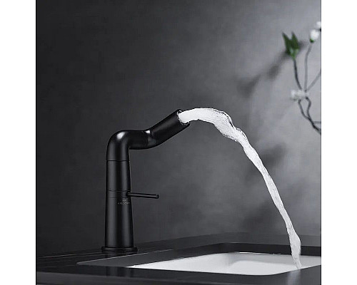 Приобрести Смеситель для раковины Haiba HB10813-7 Черный матовый в магазине сантехники Santeh-Crystal.ru