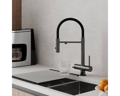 Купить Смеситель для кухни Iddis Ace ACEGMFFi05 Графит в магазине сантехники Santeh-Crystal.ru