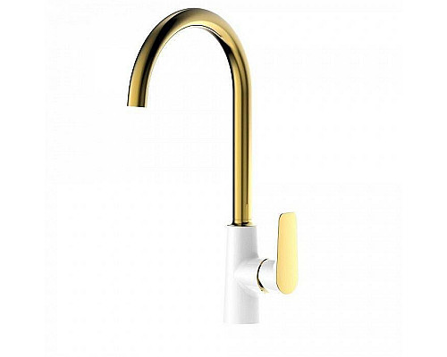 Заказать Смеситель для кухни Iddis Cloud CLOWG00i05 Золото/белый в магазине сантехники Santeh-Crystal.ru