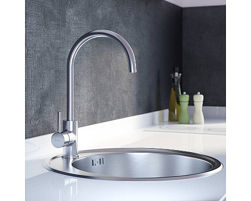 Купить Смеситель для кухни Iddis Kitchen K05STJ0i05 Хром в магазине сантехники Santeh-Crystal.ru