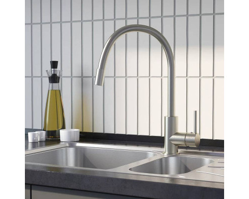 Заказать Смеситель для кухни Iddis Kitchen 360 K36BNJ0i05 Сатин в магазине сантехники Santeh-Crystal.ru