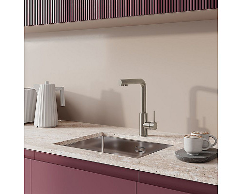 Заказать Смеситель для кухни Iddis Rule RULSTLFi05 Сталь в магазине сантехники Santeh-Crystal.ru