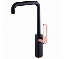 Смеситель для кухни Iddis Slide SLIBG00i05 Черный Розовое золото