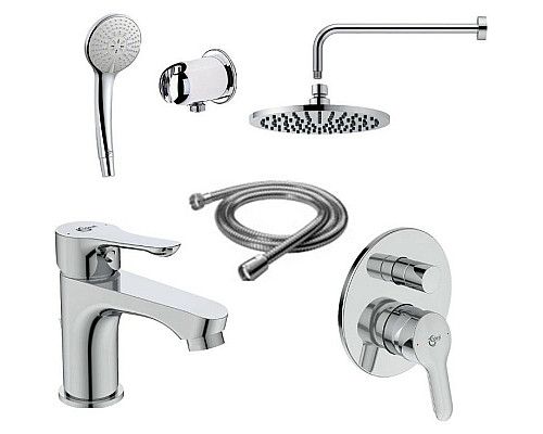 Купить Комплект смесителей Ideal Standard Alpha BD003AA Хром в магазине сантехники Santeh-Crystal.ru