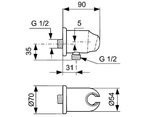 Купить Комплект смесителей Ideal Standard Alpha BD003AA Хром в магазине сантехники Santeh-Crystal.ru