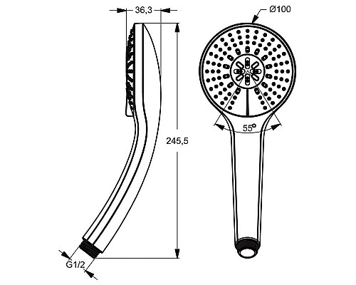 Купить Комплект смесителей Ideal Standard Alpha BD003AA Хром в магазине сантехники Santeh-Crystal.ru
