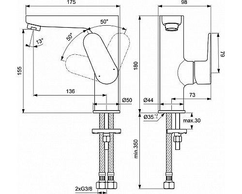 Santeh-Crystal.ru: Смеситель для раковины Ideal Standard Cerafine Model O BC555AA Хром Приобрести Смеситель для раковины Ideal Standard Cerafine Model O BC555AA Хром в магазине сантехники Santeh-Crystal.ru