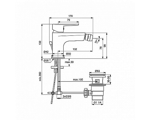 Santeh-Crystal.ru: Смеситель для биде Ideal Standard Cerafine Model O BC498AA Хром Купить Смеситель для биде Ideal Standard Cerafine Model O BC498AA Хром в магазине сантехники Santeh-Crystal.ru