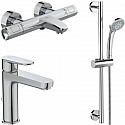 Комплект смесителей Ideal Standard Ceratherm T100 BC985AA Хром Комплект смесителей Ideal Standard Ceratherm T100 BC985AA Хром