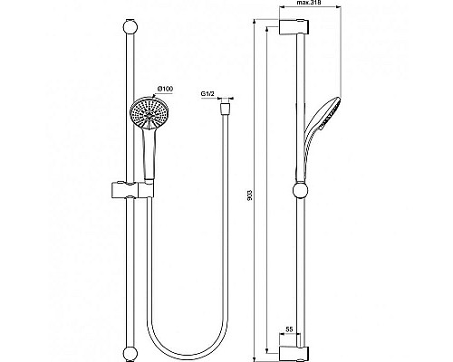 Заказать Комплект смесителей Ideal Standard Ceratherm T100 BC985AA Хром в магазине сантехники Santeh-Crystal.ru