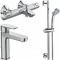 Комплект смесителей Ideal Standard Ceratherm T25 BC984AA Хром Комплект смесителей Ideal Standard Ceratherm T25 BC984AA Хром
