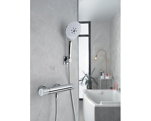 Приобрести Смеситель для душа Jacob Delafon Edgar E29846-CP с термостатом Хром в магазине сантехники Santeh-Crystal.ru
