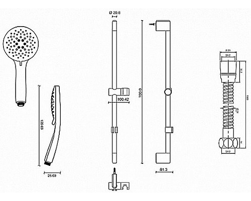Заказать Комплект смесителей Jacob Delafon Lucien E20850RU-CP Хром в магазине сантехники Santeh-Crystal.ru