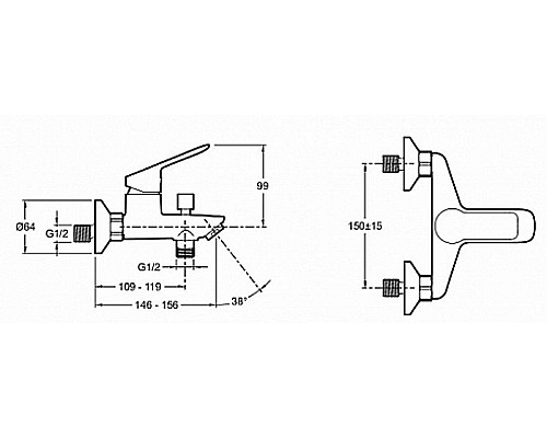 Заказать Комплект смесителей Jacob Delafon Lucien E20850RU-CP Хром в магазине сантехники Santeh-Crystal.ru