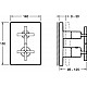 Купить Смеситель для душа Jacob Delafon Modulo E75395-CP с термостатом Хром в магазине сантехники Santeh-Crystal.ru