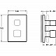Приобрести Смеситель для душа Jacob Delafon Modulo E75387-CP Хром в магазине сантехники Santeh-Crystal.ru