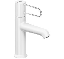 Смеситель для раковины Jacob Delafon Odeon Rive Gauche E21028-CP-00 Белый матовый Хром