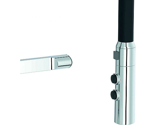 Приобрести Смеситель для кухни Jacob Delafon Raphael E23311-CP Хром Черный в магазине сантехники Santeh-Crystal.ru