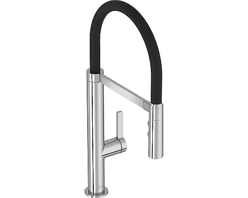 Приобрести Смеситель для кухни Jacob Delafon Raphael E23311-CP Хром Черный в магазине сантехники Santeh-Crystal.ru