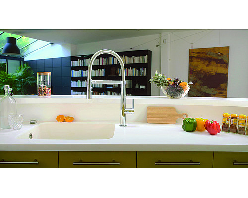 Купить Смеситель для кухни Jacob Delafon Spirale E23310-CP Хром в магазине сантехники Santeh-Crystal.ru