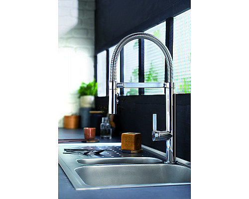 Купить Смеситель для кухни Jacob Delafon Spirale E23310-CP Хром в магазине сантехники Santeh-Crystal.ru