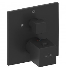 Смеситель для душа Kludi Decus 548853975 с термостатом Черный матовый