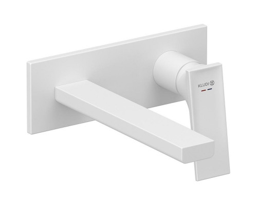 Смеситель для раковины Kludi Decus 542445375 Белый матовый