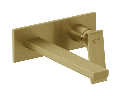Смеситель для раковины Kludi Decus 54245N075 Золото брашированное