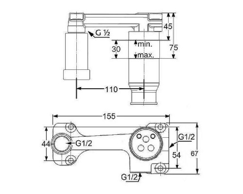 Смеситель для раковины Kludi Bozz 382445376S Белый матовый